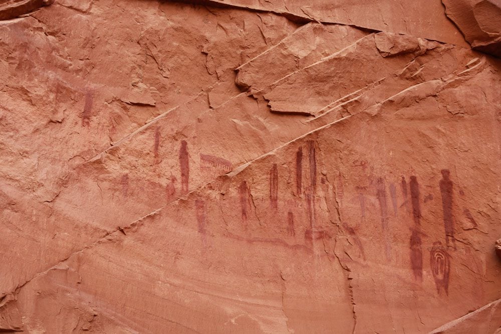 High Gallery - petroglyph rock art - Horseshoe Canyon - Canyonlands National Park - Utah
