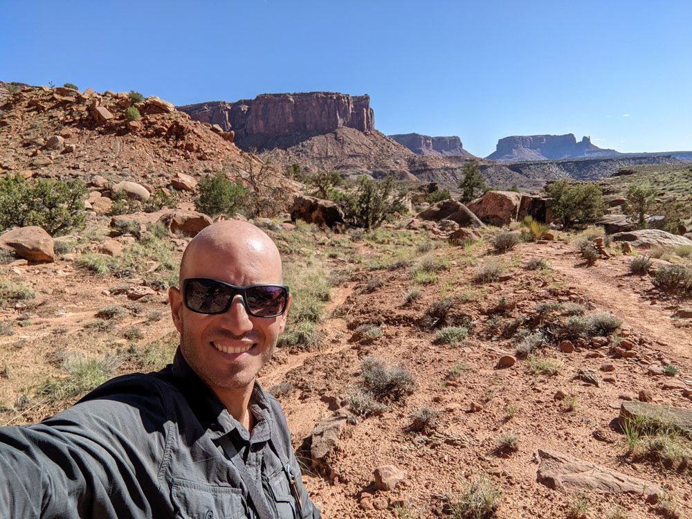 Hiking on the Murphy Trail - Island in the Sky - Canyonlands National Park