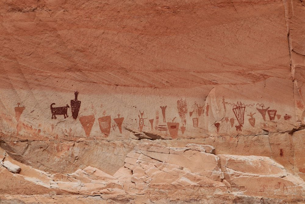 Petroglyph rock art - Horseshoe Canyon - Canyonlands National Park - Utah