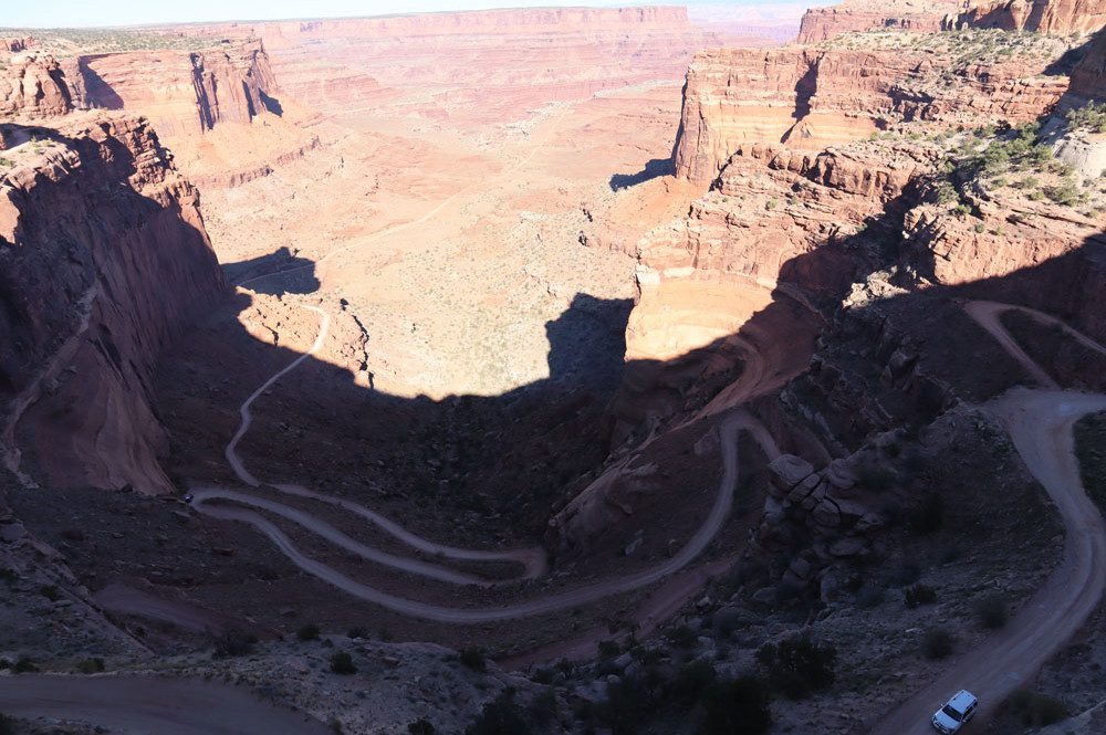Shafter Trail switchbacks - Island in the Sky - Canyonlands National Park - Utah