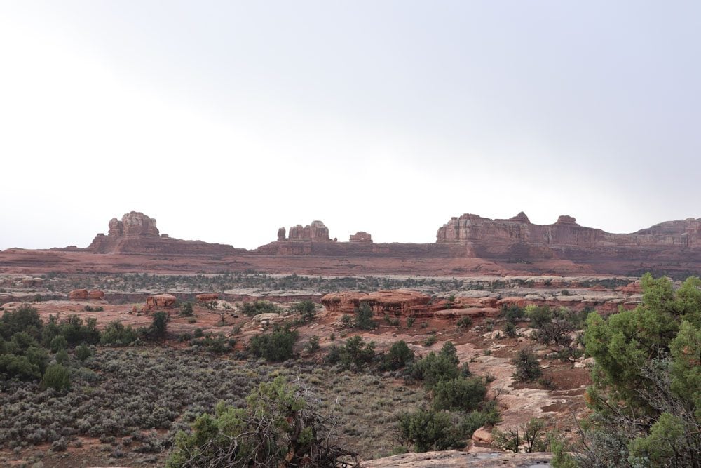 Wooden Shoe Arch Overlook The Needles - Canyonlands National Park - Utah