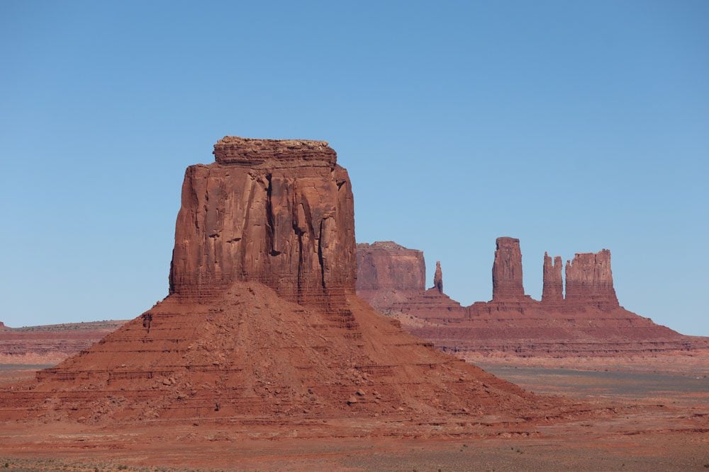 Monument Valley sandstone pillars