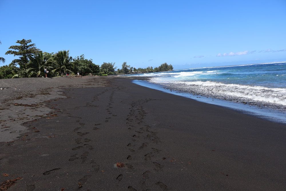 Papara Black sand Beach - Tahiti - French Polynesia