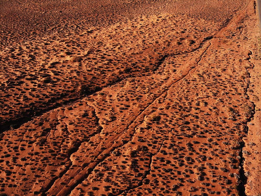 Red earth in Monument Valley