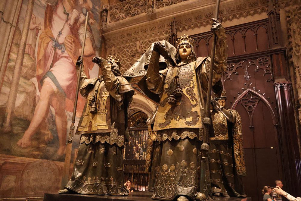 Tomb of Christopher Columbus - Seville Cathedral - Andalusia Southern Spain