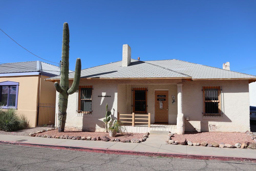 Adobe house in downtown Tucson