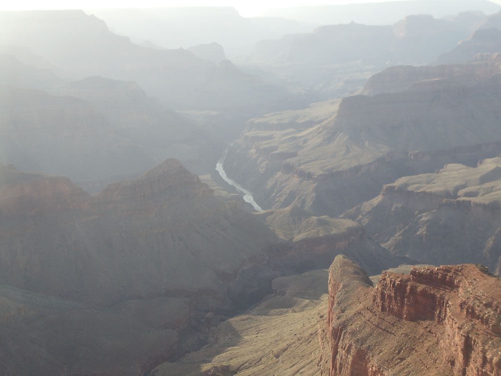 Colorado River from the The Abyss Grand Canyon