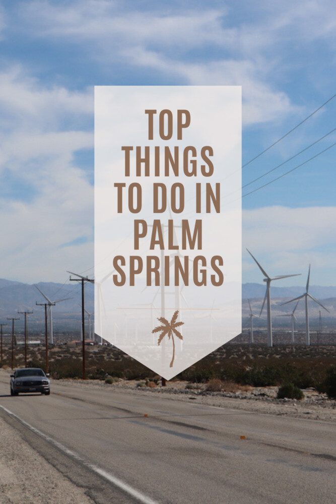 Top Things To Do In Palm Springs Pin