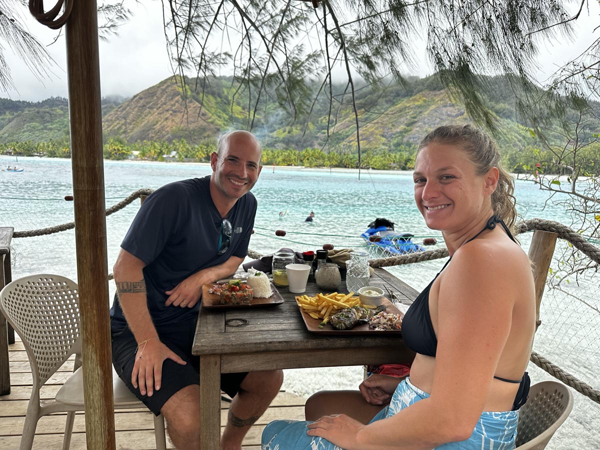 Coco Beach Restaurant - Moorea - Avichai and Ella