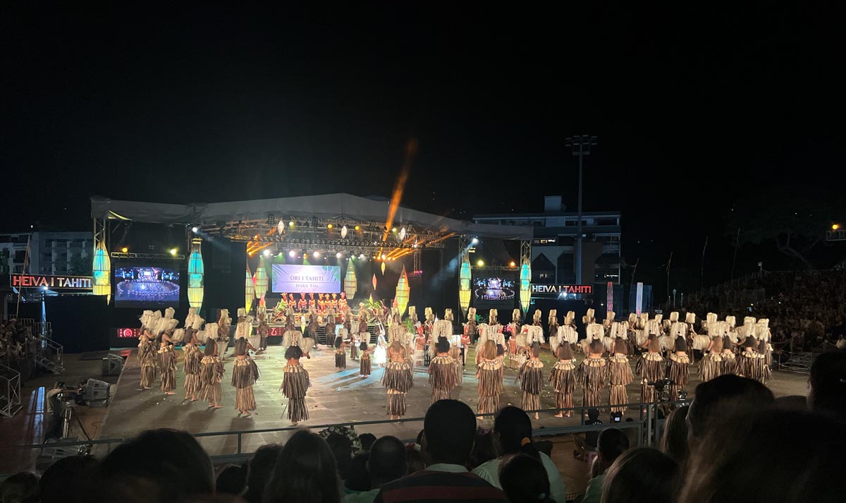 Heiva Festival in Tahiti - evening song and dance competition 3