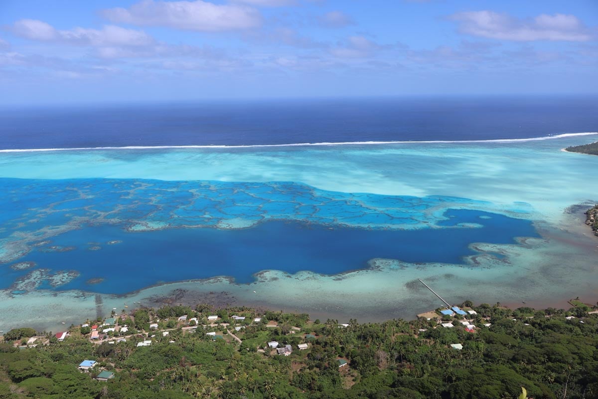 Hiking Mount Teurafaatiu - Maupiti - lagoon