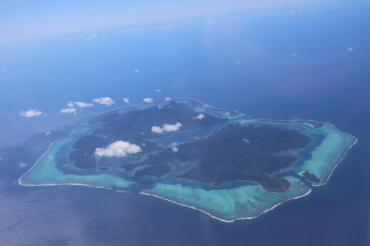 Huahine aerial view - French Polyensia