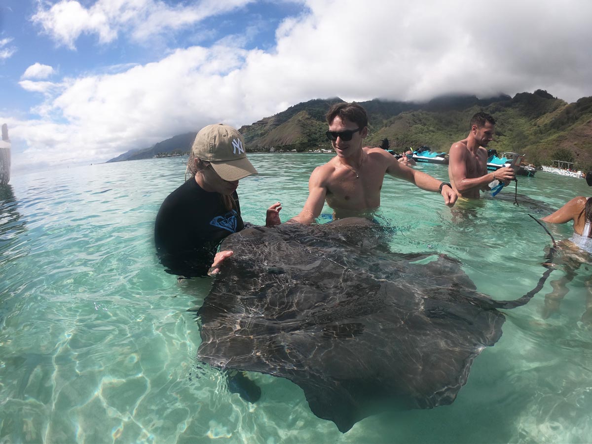 Moorea-jet-ski-tour-Ella-and-stingray