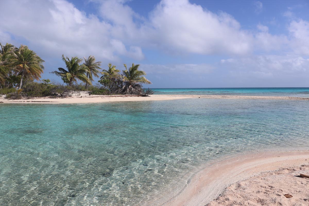 Reef Island - Rangiroa - French Polynesia - pink sand