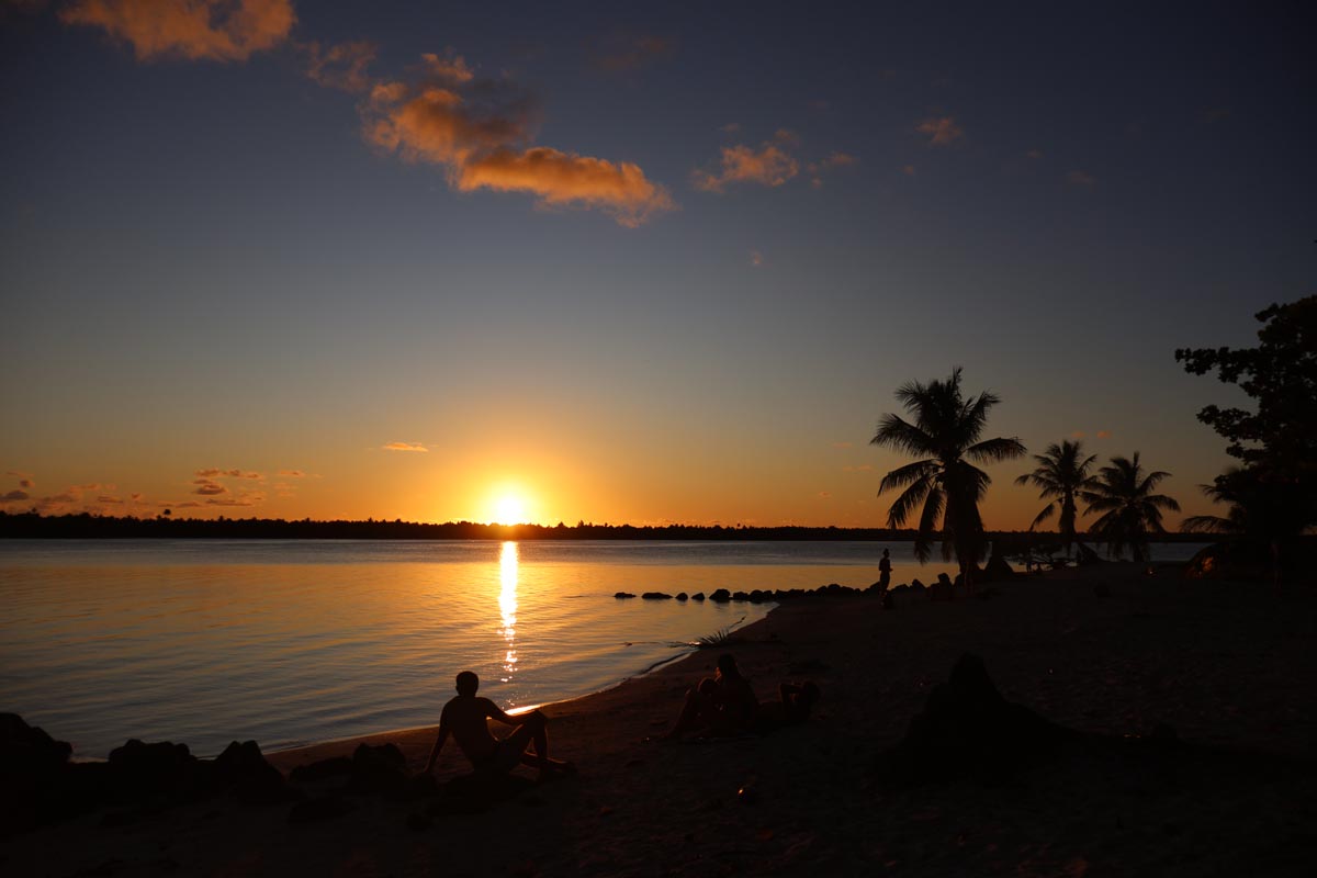 Tereia Beach - Maupiti - sunset