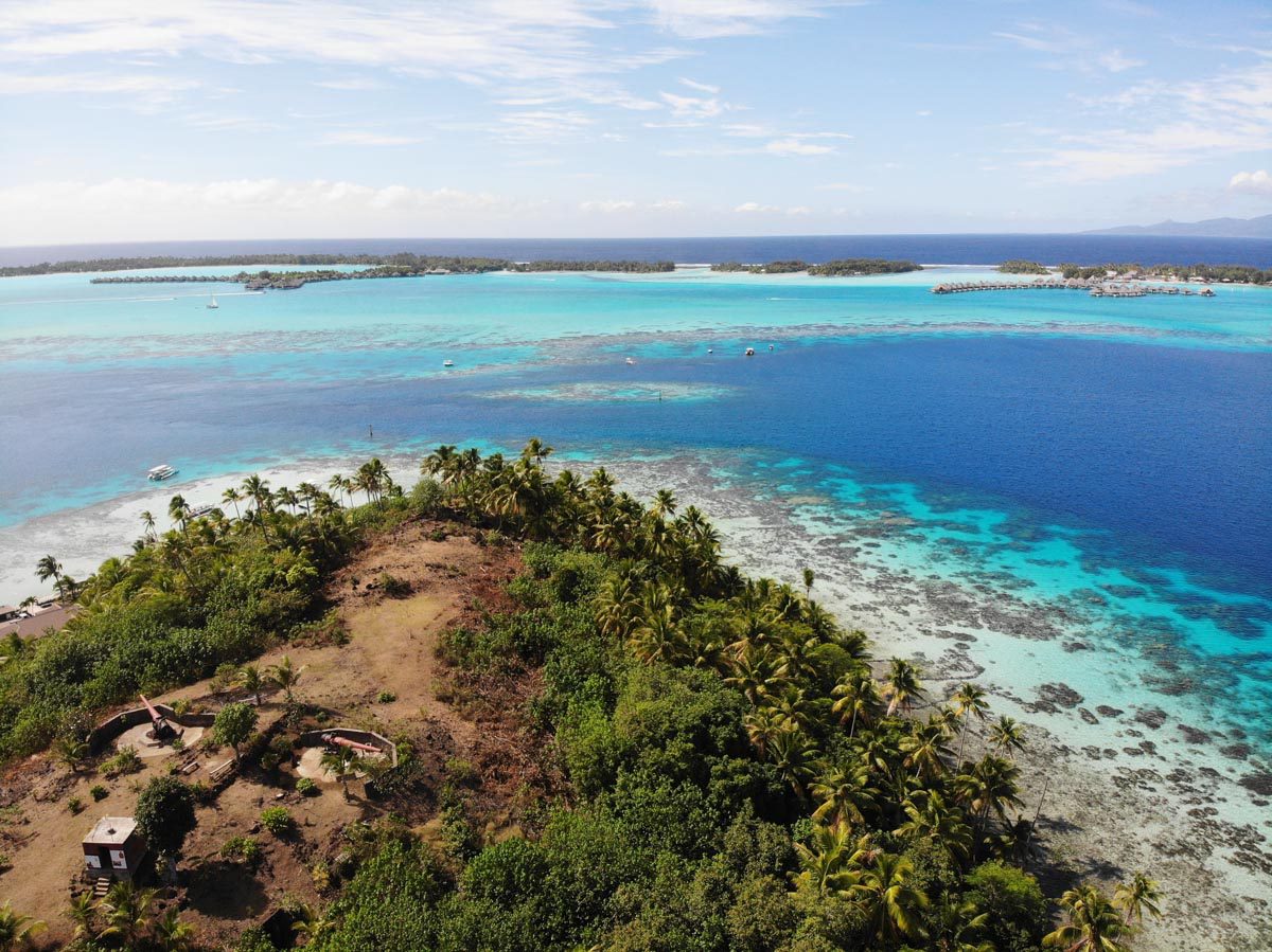 WWII-canons-aerial-view-Fitiuu-Point-Bora-Bora-circle-island-tour