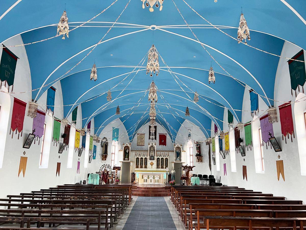 Anaa main church interior