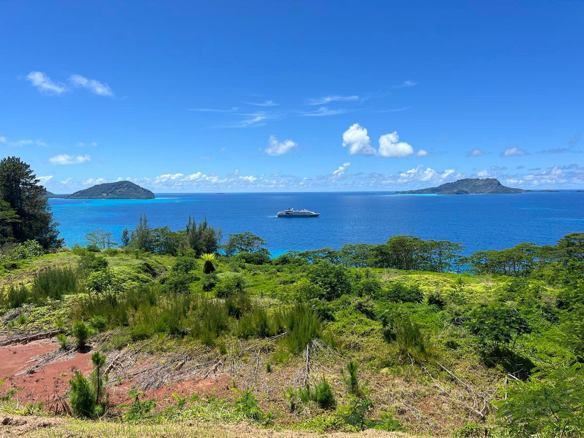 Gambier Islands lagoon from Mangareva