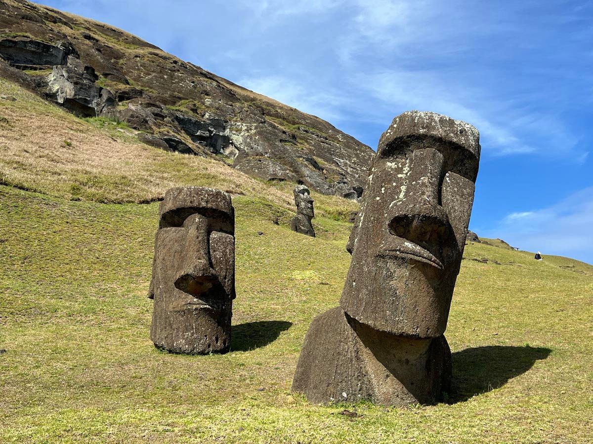 The crooked neck Moai in Easter Island