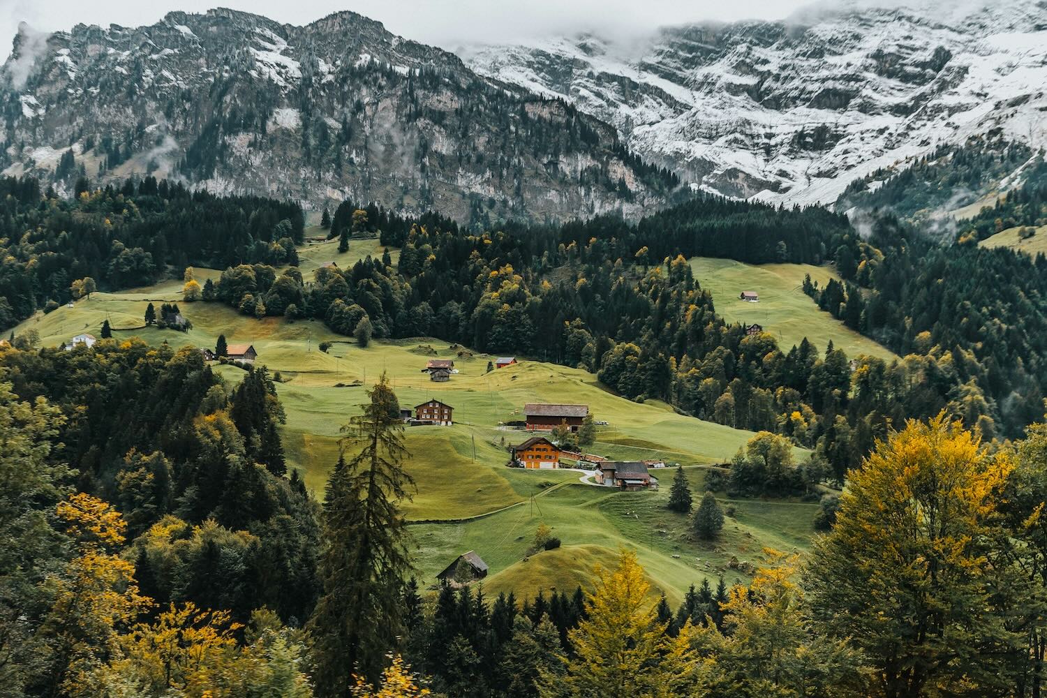 Swiss mountain village