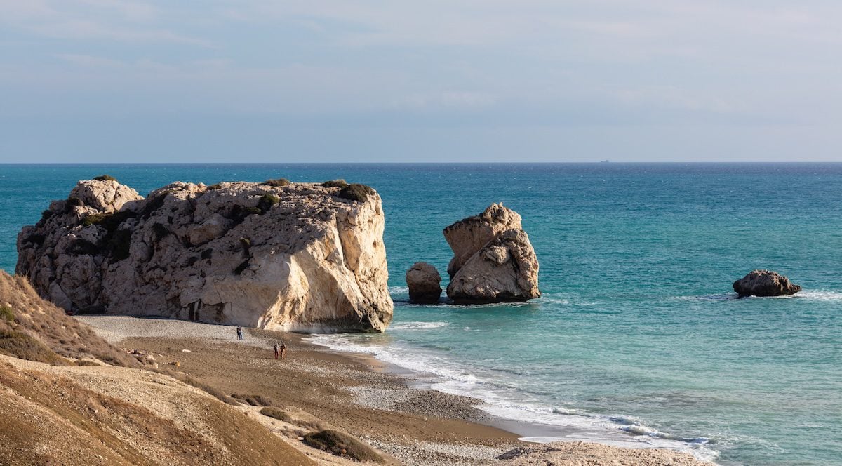 a beach in paphos Cyprus