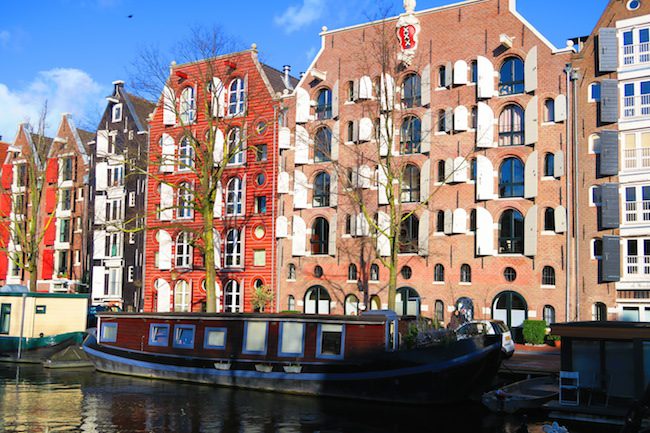 Amsterdam Canal Houses Large Shutters