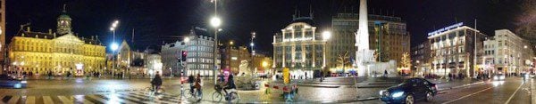 Amsterdam Dam Square at Night