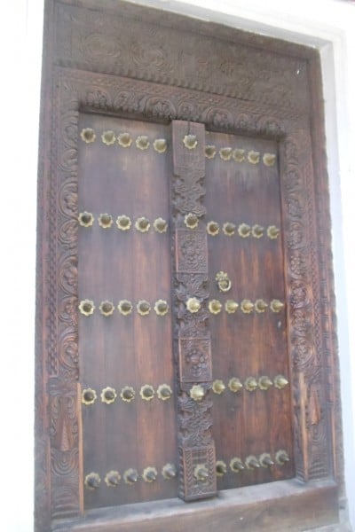 Decorated Door in Stone Town Zanzibar