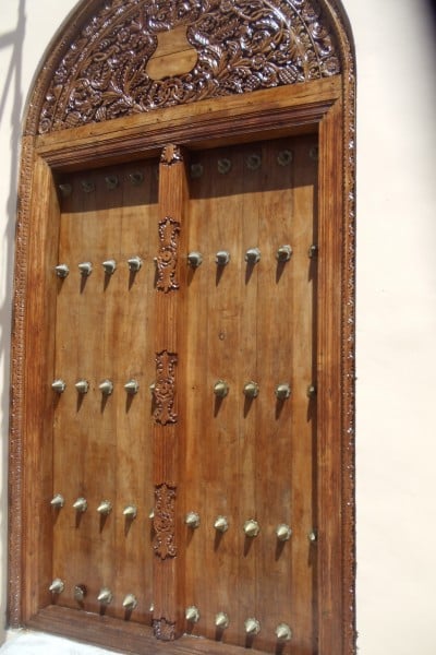 Decorated Door in Stone Town Zanzibar