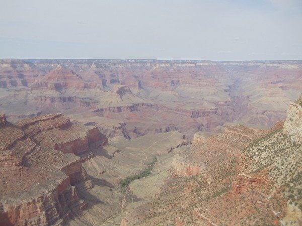 Bright Angel Trail from Trailview Overlook Grand Canyon