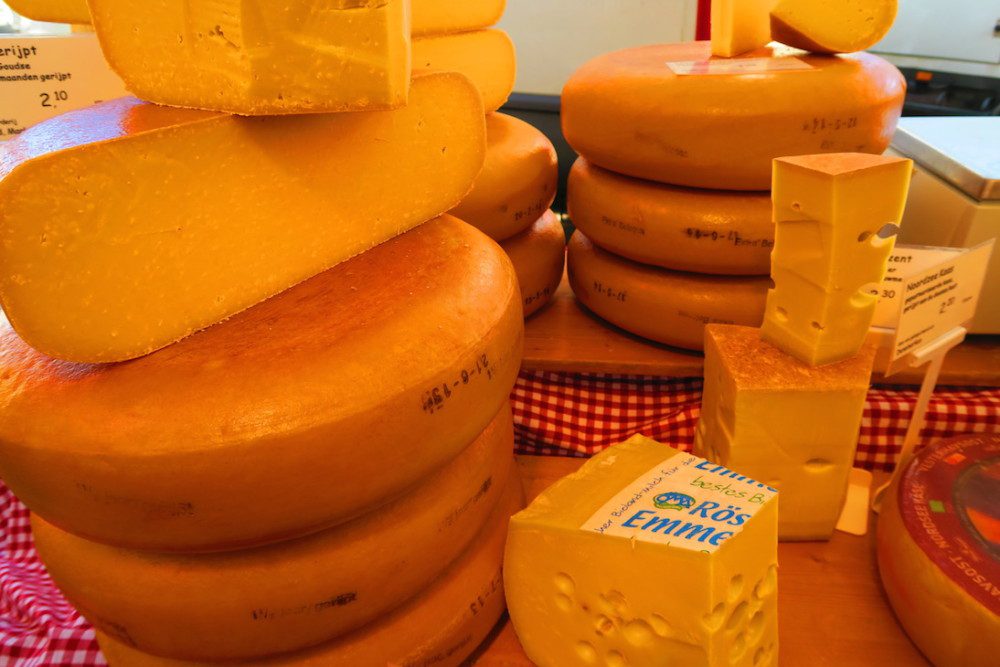 Cheese in Noordermarkt Amsterdam