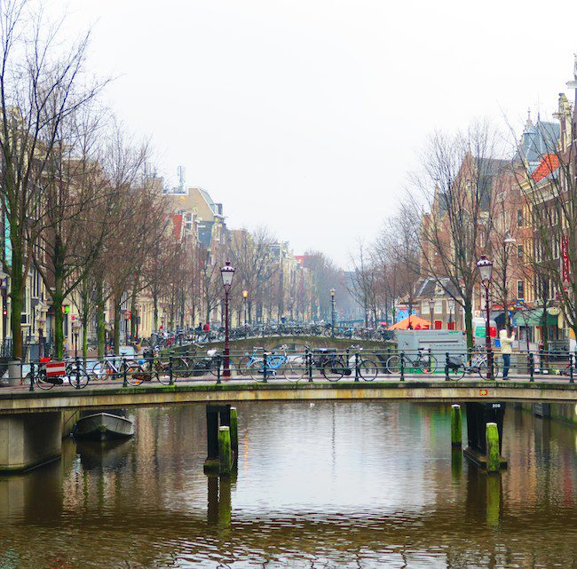 Old Amsterdam Canals Winter