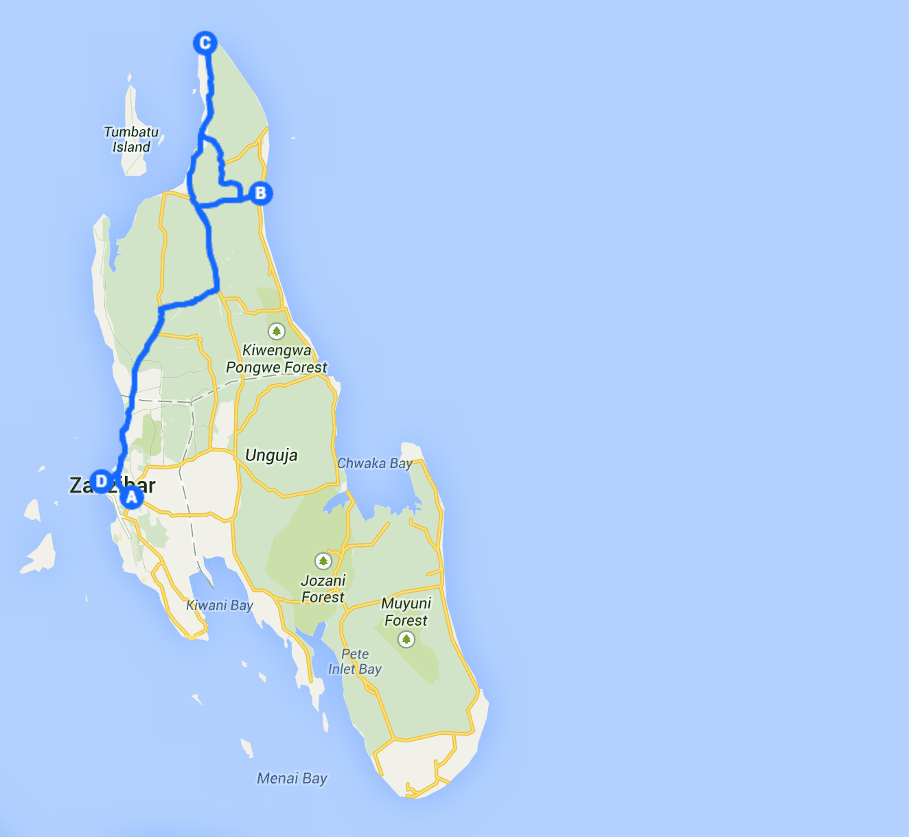 Zanzibar travel Itinerary