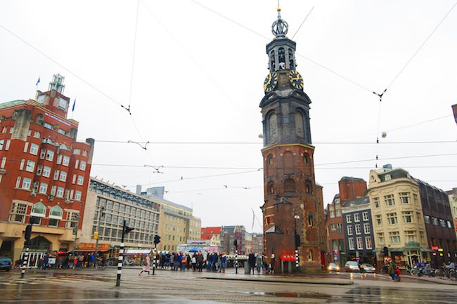 The Munttoren Enterance to Amsterdam Flower Market