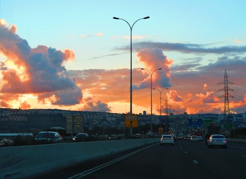 israel sunset
