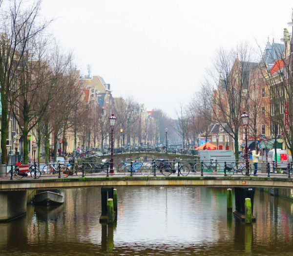 Amsterdam Canal Rainy Day